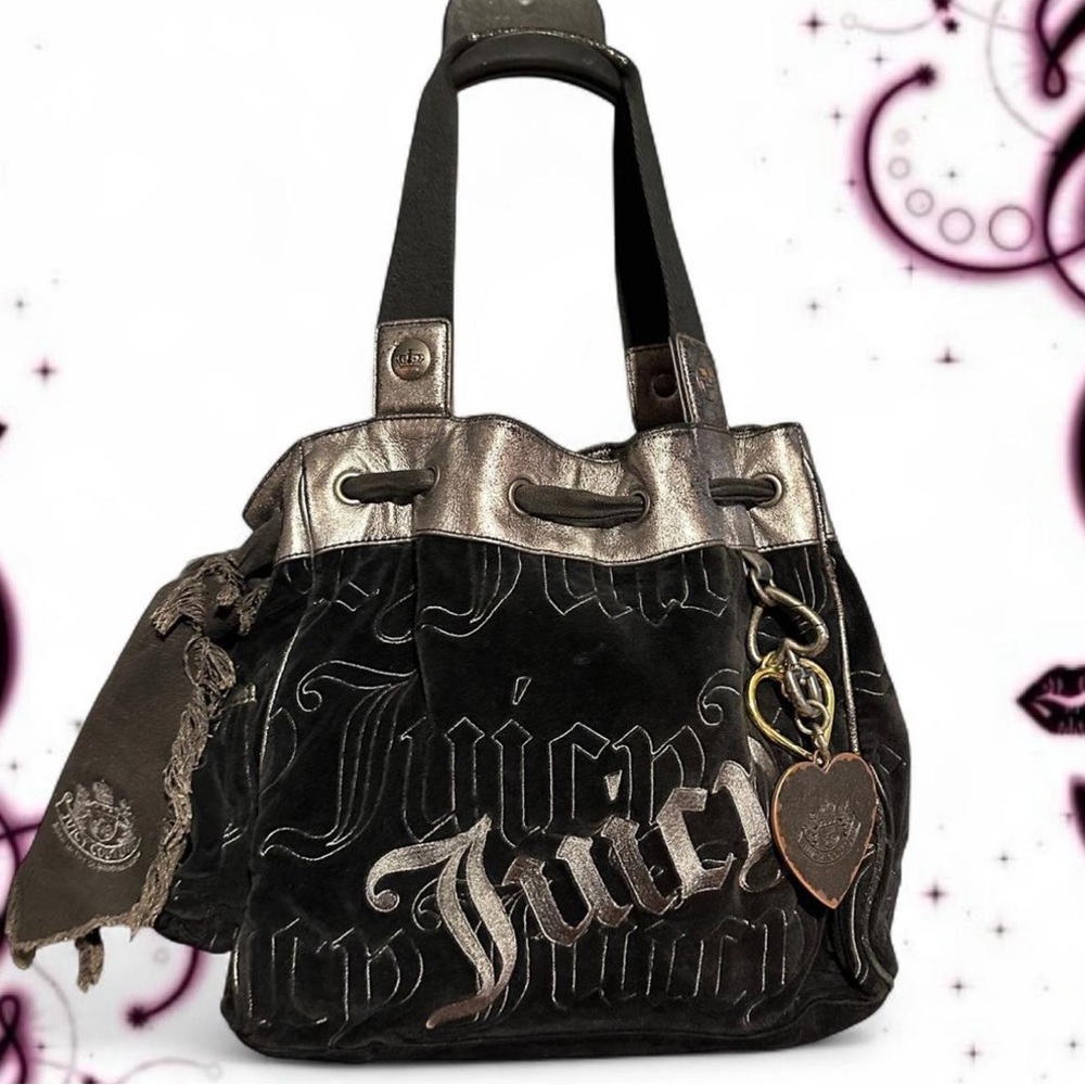 Vintage Y2K black Juicy Couture Daydreamer shoulder bag